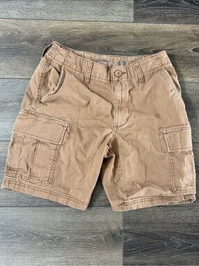 Men's Camel Colored Cargo Shorts